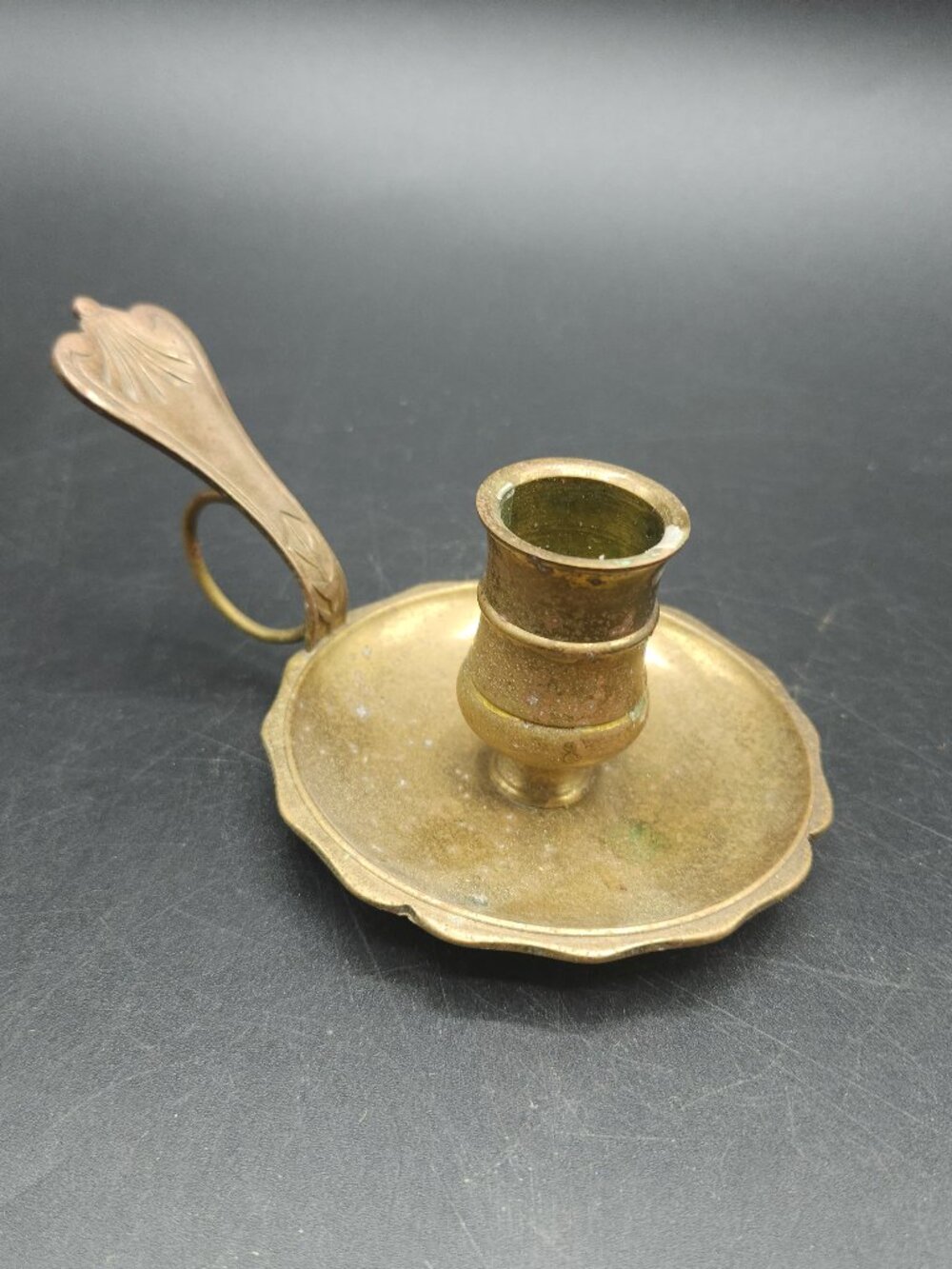 Vintage 1984 Gallery Originals Shelburne Museum Brass Chamber Candlestick Holder